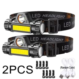 Rechargeable COB LED USB Headlamp Strong Magnetic Powerful Headlight Super Bright Waterproof Head Torch For Outdoor Fishing