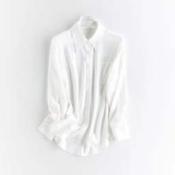 2025 Women's Solid Color Shirts Long Sleeve Simple clothing Lapel Single-Breasted Fashion Plain European And American Style tops