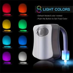 Smart LED Motion Sensor Toilet Seat Night Light 8 Colors Waterproof Backlight For Toilet Bowl LED Luminaria Lamp WC Toilet Light
