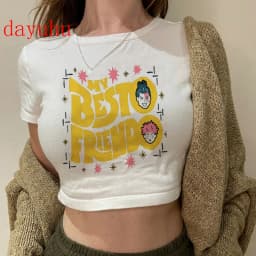 2000s Hip Hop Crop Top  Tshirt Manga Japanese Anime Jujutsu Kaisen T Shirt Gojo Satoru Tops Yuji Itadori Cropped Tees T-shirt