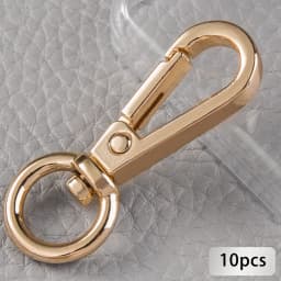 10Pcs Swivel Lobster Clasps, Classic Swivel Trigger Snap Hooks, Push Gate Snap Hook Bag Clips for Lanyard DIY Outdoor Keychain