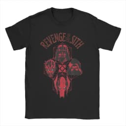 Darth Maul Jedi Master Lightsaber Logo T Shirt for Men Cotton Vintage T-Shirts Round Neck Tees Short Sleeve Clothes Gift Idea