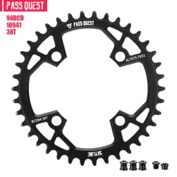 PASS QUEST 94BCD Mountain Bike Disc Positive and Negative Tooth Single Disc Suitable FORGX NX X1 1400 Bicycle Tooth Disc