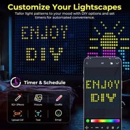 Smart LED Curtain Lights RGB Light String App Control Waterproof DIY Fairy Light USB Plug Text Pattern for Party Room Decoration