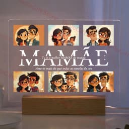 Personalized Custom Photo Text 3D Acrylic Lamp Customized Bedroom NightLight for MOM DAD LOVE Family Birthday Christmas Day Gift