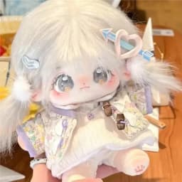 20cm Genuine Kawaii Idol Star Doll Plush Stuffed Anime Figure Dress Up Cospslay Cotton Baby Plushies Toys Fans Collection Gift