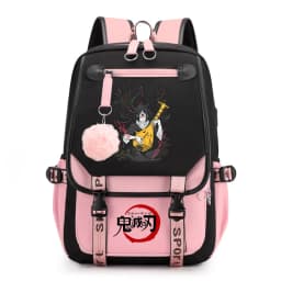 Kids Anime School Backpack Demon Slayer Pattern Casual Daypack for Girls Students Book Bag