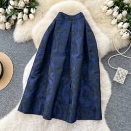 Chic Vintage Elegant jacquard slim High Waist Straight Skirt Korean Streetwear Autumn women clothing