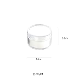 Transparent Gemstone Gem Jar Display Box Loose Diamond Jewelry Storage Carrying Case Nail Gem Stones Holder Organizer Container
