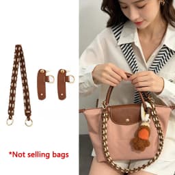 Woven Bag Shoulder Strap For LongchampS Hand Knitting Soft Texture Durable Fashion Good Quality Bag Modification Bag Accessories