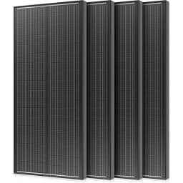 Rvpozwer 100W Solar Panel 25% High Efficiency 18BB 100 Watt Solar Panel 18BB N-Type Monocrystalline PV Modules for RV Marine Rooftop Farm Trailer Home Off-Grid System