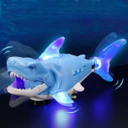 Electric Multi-directional Swaying Shark Color-changing Music Light Artificial Animal Toy Electronic Pets Toys for Boys Gifts