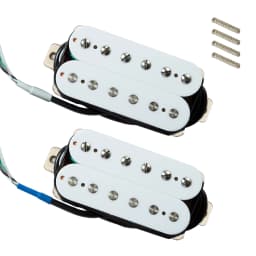 Phrilam Pro HH High Output Alnico5 6 Non &6 Adjustable Humbucker Neck/50mm7.6K Bridge/52mm Pickups8.8/16.5K for Electric Guitar