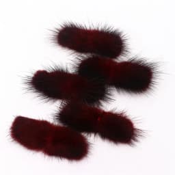 5pcs Real Natural Mink Pompon Bowknot 2*6cm Fur Pompom Balls Bow Tie Fluffy Pompones for Diy Jewelry Craft Supplies Accessories
