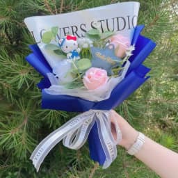 Artificial Flowers Creative Sanrio Hellokitty Bouquets Christmas Birthday Valentine Mother's Day Graduation Gifts