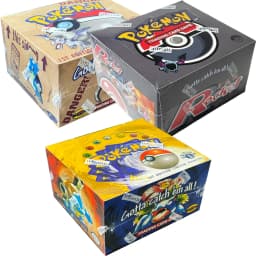 PKM Base Set Fossil Jungle Team Rocket Neo Destiny Booster Box 1999 2000 Year 1st Edition 1Box 36 Packs Proxy Game Cards Sealed