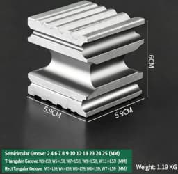 Square Six-Sided Dapping Block High Hardness Steel Forming Shaping Tool Jewelry Tools Swage Block Channel Jewelry Making Block