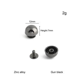 30/100/200PCS 8-20mm Mushroom Dome Bolt Metal Round Button Rivets For Handbag Clothing Decoration Screw Back Studs Accessories