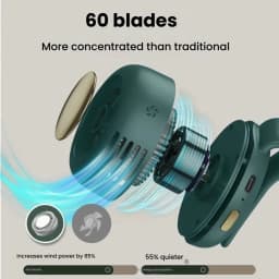 Portable Fan Mini Handheld Rechargeable Bladeless Electric Fan Clip Waist Fan Suitable for Outdoor Ventilation Desktop Small Fan