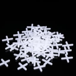 100-500pcs Ceramic Tile Spacer 1/1.5/2/2.5/3/5/8/10mm Cross Tile Leveling System Clips For Floor Wall Laying Construction Tools