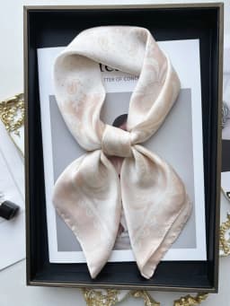 Luxury Print Imitation Silk Square Scarf Women Spring Neck Tie Shawl Wraps Female Hair Hand Wrist Headkerchief Hijab Bandana