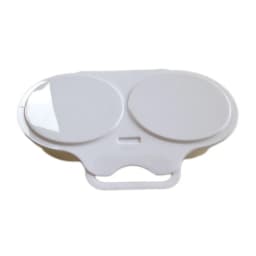 Microwave Egg Poacher Reusable Microwave Eggs Steamer 2 Cavity Nonstick Poached Egg Maker with Lid Egg Mold Kitchen Gadgets