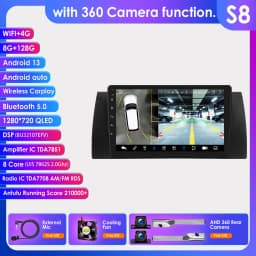 Hizpo 2 Din Android Auto Radio For BMW 5 E39 1995 - 2003 E53 X5 M5 Carplay 4G Car Multimedia GPS 2 Din Smart Car Systems AI Voice