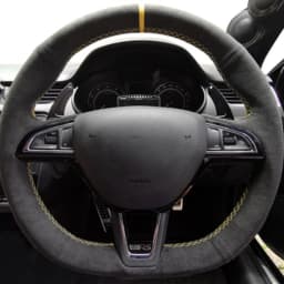 Anti-Slip Genuine Leather Suede Braid Car Steering Wheel Cover For Skoda Citigo Roomster Fabia Octavia Superb Karoq Rapid