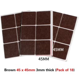 Round Square Felt Chair Leg Pads 2mm Floor Scratch Protector Mat Mute Non-slip Self Adhesive Diy Furniture Accessories