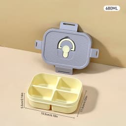 WORTHBUY Portable Plastic Lunch Box With Compartment Microwave Safe Fruit Salad Lunch Container Kid Student Leak-proof Bento Box