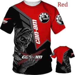 Can-Am Team BRP Racing T-Shirt 3D printed quick-drying and breathable sports clothing for summer, outdoor streetwear