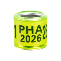 PHA 2026/2027 Pigeon Foot Ring ID 8mm With Numbers Aluminum Plastic Racing Pigeon Outdoor Training Marking Ring 60 Pcs