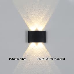 LED Wall Lamp Outdoor Waterproof IP65 Yard Wall Light 2W 4W 6W 8W 12W Garden Lights Aluminum Bedroom Living Room Stairs Lighting