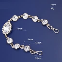 Acrylic Bag Chain Replacement Chain Purse Strap Shoulder Bag Strap Handles for handbag Inlaid Diamond Decoration Bag Accessories
