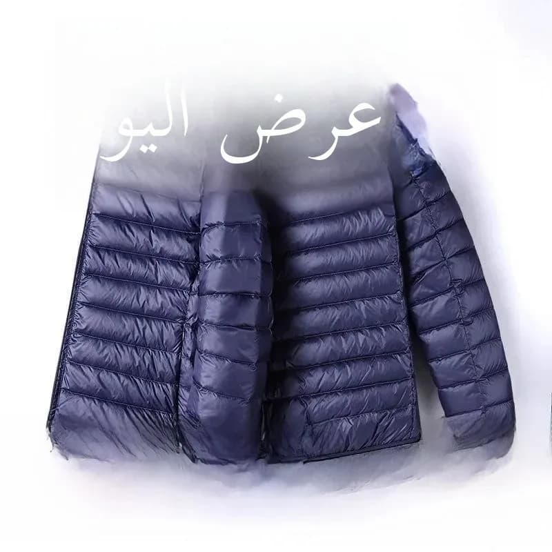 Lightweight down Cotton Jacket Men's Stand Collar Short Style mid Youth Thin Convenient Large Size Hooded Spring Autumn Wear