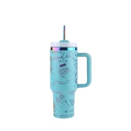40oz Vacuum Insulated Car Mug Thermal Coffee Car Cup with Straw Stainless Steel Vacuum Insulated Tumbler for Sports Outdoor Tour
