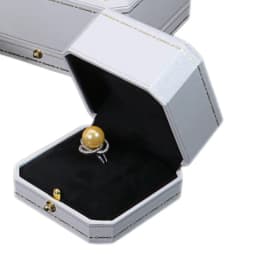 Customizable LOGO Vintage Octagonal Gold Text Storage Box Ring Earnail Bracelet Jewelry Packaging Case Collection Storage Box