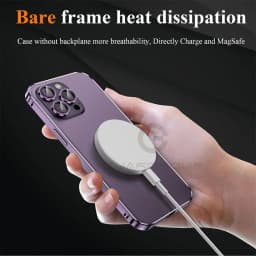 Luxury Light Aluminum Metal Frame For iPhone 12 13 14 Plus 15 16 17 18 Pro Max Bumper Case Thin Alloy Protect Back Accessories