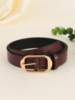 Light luxury gold metal buckle multi-color crocodile pattern belt for women, a versatile decorative belt for jeans, suitable f