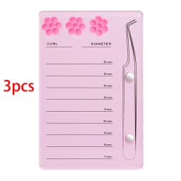 Eyelash Extension Scale Holder Magnetic Acrylic Lash Board With Glue Pallet Cup False Eyelashes Pad Lash Makeup Tools Wholesale
