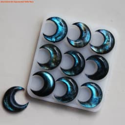 Geometric Earring Pendant Silicone Mold Moon Epoxy Resin Mould For DIY Ornaments Keychain Necklace Charms Epoxy Resin Crafts