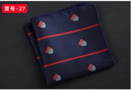 23CM Mens Woven Polyester Pocket Square Embroidered Jacquard Hanky Scarf Best Man Korean Formal Wedding Bridegroom Handkerchief