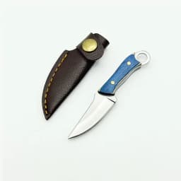 Mini knife, portable box opening knife keychain, pocket knife, Halloween gift, with knife sheath