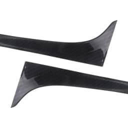 2pcs For VW Golf 7 7.5 MK7 MK7.5 2014-2018 Glossy Black ABS Rear Window Side Trunk Spoiler Canard Canards Splitter Accessories