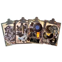 30Pcs PET Stickers Industrial Gear Mechanical Frame Lock Marke Old Materials Stationery Decoration Gift Scrapbook 138*90MM