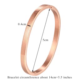 Diameter 5cm And 5.8cm Bangle For Women Kid Stainless Steel Small Flower Gold Color Bracelet Jewelry Low Price Wholesale