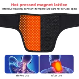 Heating Neck Protector Neck Warm Sleeve With 19PCS Magnet Maintenance Hot Compress Neck Support Neck Brace Dropshipping