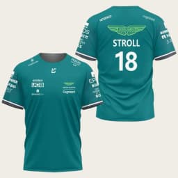 Aston Martin Alonso No. 14 Racing Suit, Quick Drying Short Sleeved, Breathable, Fashionable, Personalized Street Fashion Top