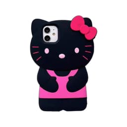 Sanrio 3D Cartoon Hello Kitty Bow Cute Phone Case For iPhone 17 16 15 14 13 12 Pro Max 11 Xs XR 7 8 Plus SE Soft Silicone Cover