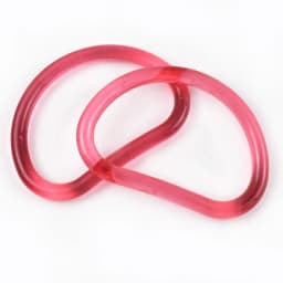 2/4/10Pcs 10cm Acrylic D Ring Transparent Plastic Handle for Bags Handbag Woven-bag Replace Bag Handles Purse Frame Accessories